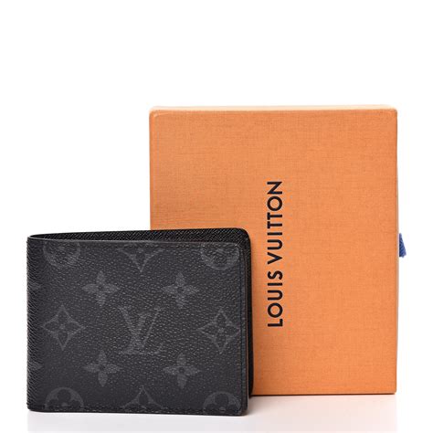 louis vuitton slender wallet with id in mongram eclipse|Slender Wallet in Black Father's Day Gift .